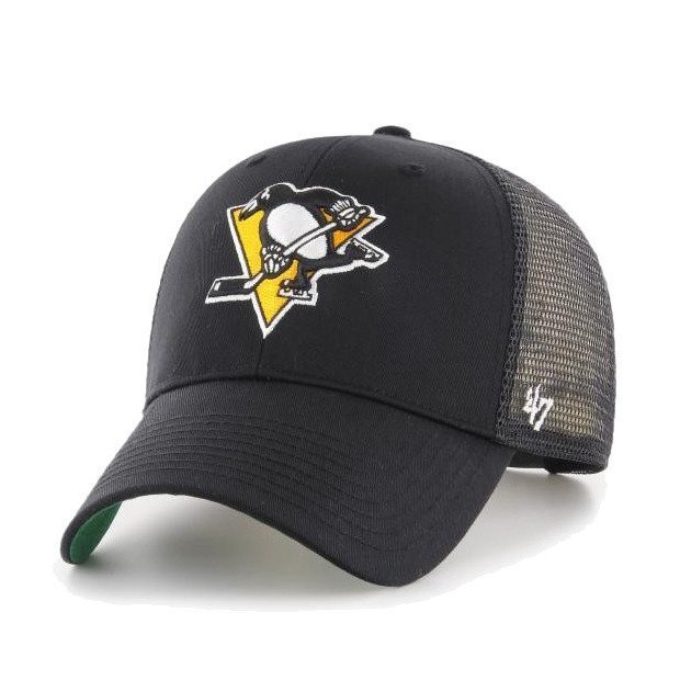 Czapka z daszkiem 47 Brand NHL Pittsburgh Penguins Branson Trucker czarna - H-BRANS15CTP-BKB