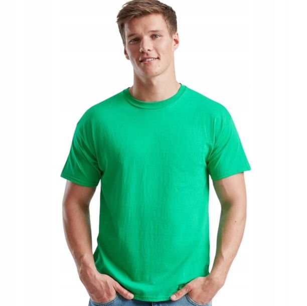 T-shirt Koszulka Męska Bawełna 100% Fruit Loom Original T 610820 Zielony S