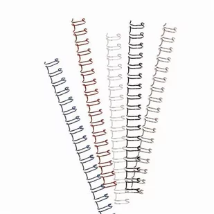 Grzbiet drutowy 3:1 6,4mm OPUS O.WIRE BIAŁY 100szt. /3A06BIA100/ - Artykuły biurowe - miniaturka - grafika 1