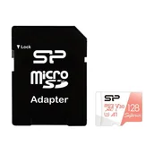 Karty pamięci - Karta pamięci silicon power microsdxc superior 128gb v30 uhs-1 u3 a1 + adapter SP128GBSTXDV3V20SP - miniaturka - grafika 1