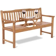Ławki ogrodowe - Home&Garden Ławka ogrodowa drewniana Akacja ze stolikiem 774606 - miniaturka - grafika 1