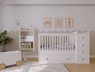 Łóżeczka i kojce - Łóżeczko dziecięce Paso Doble z szufladą i komodą 120x60 - miniaturka - grafika 1