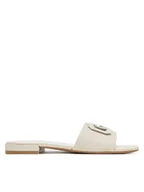 Klapki i japonki damskie - Guess Klapki FLJTAR LEA19 Écru - miniaturka - grafika 1