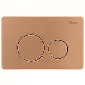 Stelaże i zestawy podtynkowe do WC - Rea Przycisk typu I do stelaża podtynkowego WC K011A-Q Miedź Szczotkowana - miniaturka - grafika 1