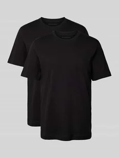 T-shirt w jednolitym kolorze w zestawie 2 szt. - Koszulki męskie - miniaturka - grafika 1