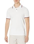 Koszulki męskie - Armani Exchange Męska koszulka polo Double Stripe, biały (White 1100), XS - miniaturka - grafika 1