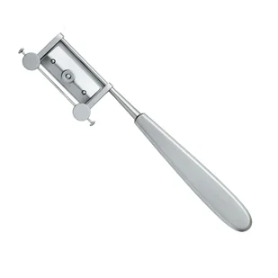 Rękojeść chirurgiczna Silvers Steinless uchwyt do ostrza do przeszczepu skóry 1szt stal nierdzewna Swann-Morton - Meble i wyposażenie gabinetów medycznych - miniaturka - grafika 1