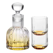 Karafki - Karafka Marszałkowska z 2 szklankami do wody GEMSTONE Bursztyn - miniaturka - grafika 1