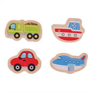 Bigjigs Toys Puzzle dla maluszków Transport - Puzzle - miniaturka - grafika 1