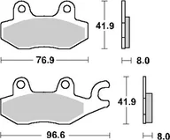 Klocki hamulcowe - Sbs Klocki Hamulcowe Kh165 / Kh215 Racing Dual Carbon Kolor Czarny - miniaturka - grafika 1