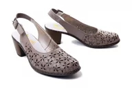 Czółenka - RIEKER 40981-64 beige, czółenka damskie - Rieker - miniaturka - grafika 1