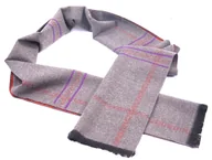 Apaszki i szaliki męskie - Szaro-czerwony szalik męski I50 - miniaturka - grafika 1