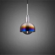 Lampy sufitowe - Lampa wisząca Forked Pendant Shade Globe Medium Smoked Palona Stal - miniaturka - grafika 1