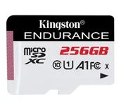 Karty pamięci - Kingston 256GB microSDXC High Endurance UHS-I U1 A1 95MB/s - miniaturka - grafika 1