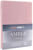 Prześcieradła - DecoKing Jersey/AMBER/OLDLILAC/180-200x200+30 - miniaturka - grafika 1