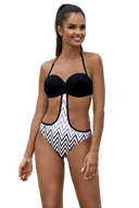 Stroje kąpielowe - Lorin L4350/0 monokini strój kąpielowy - miniaturka - grafika 1
