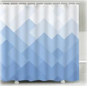 Zasłony - relaxdays Zasłona prysznicowa 180x200 cm z motywem - miniaturka - grafika 1