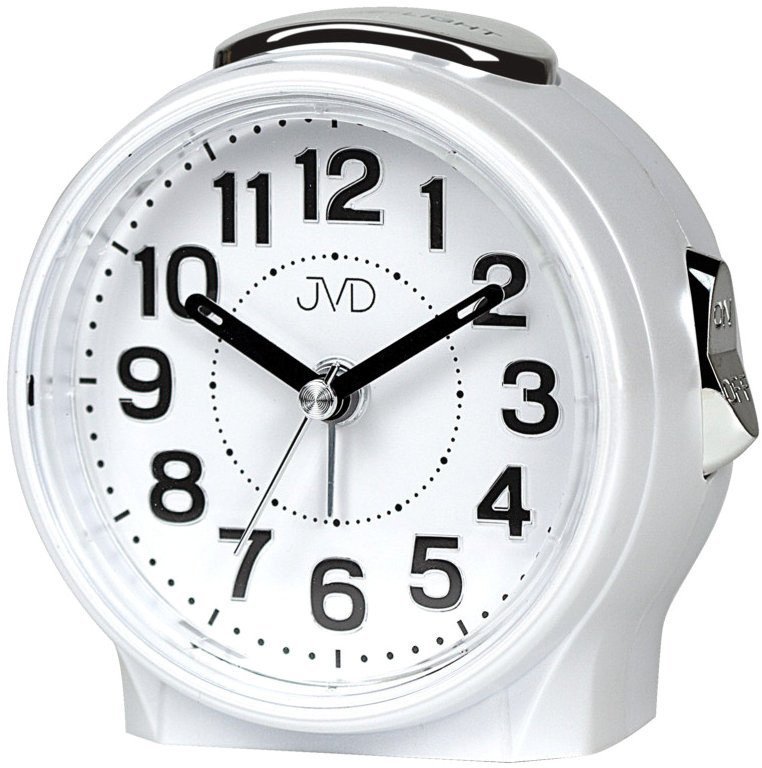 Budzik JVD SRP9604.2 9,5 cm drzemka podświetlenie cichy chód .