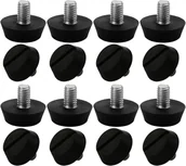 Zawiasy, okucia i inne akcesoria - 16-częściowa regulowana stopka meblowa, podstawa poziomująca, noga stołu, regulowane krzesło, ochrona podłogi M6 x 10 x 20 mm - miniaturka - grafika 1