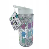 Kubki dla dzieci - Melii GUMISIE Butelka ze Słomką 300ml Biała - miniaturka - grafika 1