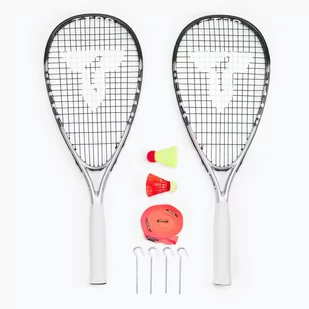 Talbot Torro męska Speed 7700, wysokiej jakości zestaw kompletny zestaw, 2 Grafitowy-Composite rackets 58, 5 cm Speed Badminton o dużej mocy, wielokolorowa, One Size 490117 - Badminton - miniaturka - grafika 1