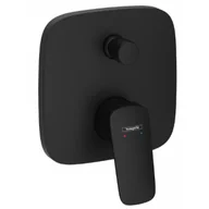 Baterie podtynkowe - HANSGROHE 71405670 Logis Jednouchwytowa bateria wannowa, podtynkowa, element zewnętrzny Czarny Matowy - miniaturka - grafika 1