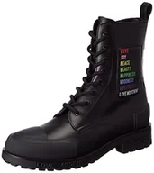 Botki damskie - Love Moschino Damskie sztyblety St.tod.daily40 Vitello czarne, 39 EU - miniaturka - grafika 1