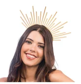 Dodatki do strojów karnawałowych - Opaska promienista korona - miniaturka - grafika 1