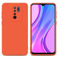 Etui i futerały do telefonów - Pokrowiec Cadorabo do Xiaomi RedMi 9 z pomarańczowym silikonowym etui TPU na telefon komórkowy - miniaturka - grafika 1