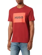 Koszulki męskie - HUGO T-shirt męski, Dark Red604, XXL - miniaturka - grafika 1
