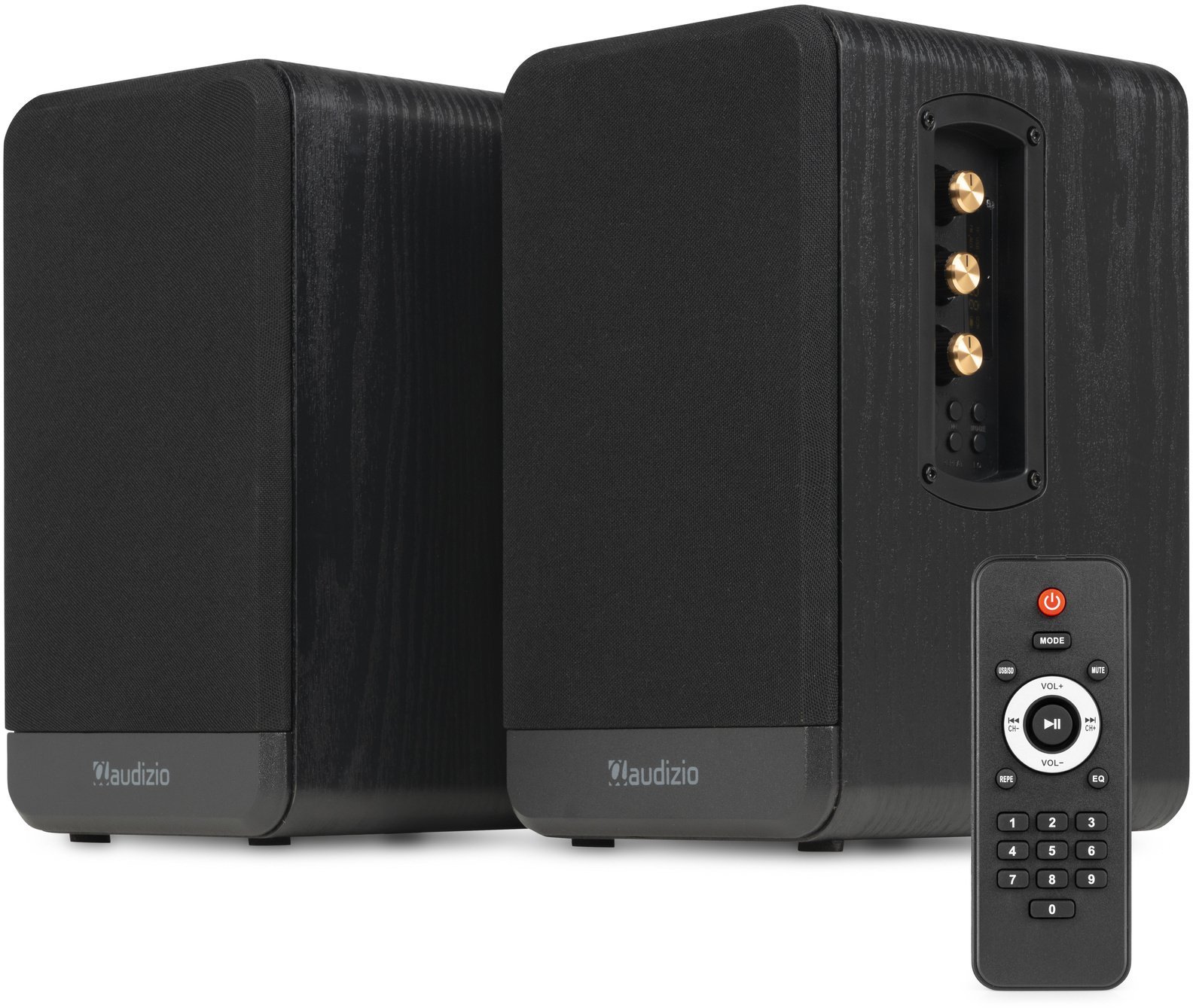 Audizio Aktywny zestaw głośników półkowych 80 W BT czarny BS10