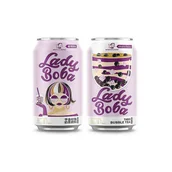 Napoje gazowane - Madam Hong Napój Lady Boba Buuble Milk Tea Taro 315ml - miniaturka - grafika 1