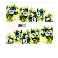 Ozdoby do paznokci - Allepaznokcie Naklejki wodne do paznokci arkusz 6,5 x 5,5 cm na 10 palców a Nr 071 - miniaturka - grafika 1