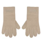 Rękawiczki - Rękawiczki Calvin Klein LV14D8031G Beżowy - miniaturka - grafika 1