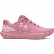 Buty sportowe damskie - Damskie buty do biegania Under Armour Ua W Charged Surge 4 różowe - miniaturka - grafika 1