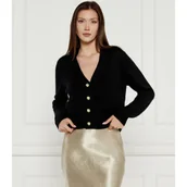 Swetry damskie - Joop! Wełniany kardigan | Regular Fit | z dodatkiem kaszmiru - miniaturka - grafika 1