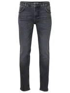 Spodnie męskie - Solid Jeansy 21107679 Szary Slim Fit - miniaturka - grafika 1