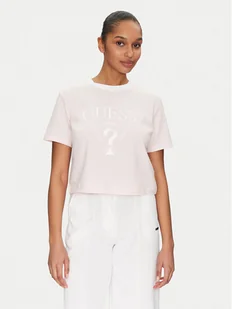 Guess T-Shirt V5GI18 I3Z14 Różowy Boxy Fit - Koszulki i topy damskie - miniaturka - grafika 1