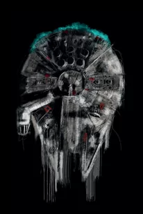 Plakat, Star Wars Gwiezdne Wojny Sokół Millenium, 20x30 cm - Plakaty - miniaturka - grafika 1