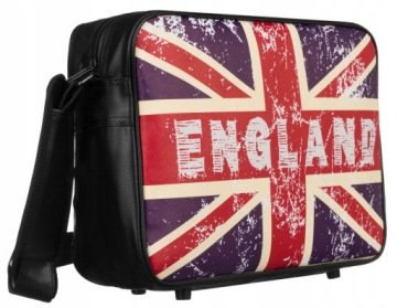 Torba młodzieżowa crossbody A4 z eko skóry z printem Loren