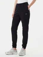 Spodnie sportowe damskie - Nike Spodnie dresowe Chill Terry FN2434 Czarny Regular Fit - miniaturka - grafika 1