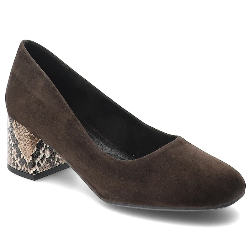 Czółenka RIEKER - 44750-25 Brown -41