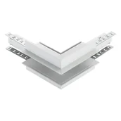 Oprawy, klosze i abażury - Łącznik L M-Line biały zewnętrzny podtynkowy 1F DPM - miniaturka - grafika 1