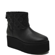 Śniegowce damskie - Guess Ocieplane śniegowce | z dodatkiem skóry - miniaturka - grafika 1