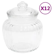 Pojemniki kuchenne - vidaXL vidaXL Szklane słoje 12 szt. 500 ml 150713 - miniaturka - grafika 1