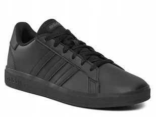 BUTY ADIDAS dziecięce GRAND COURT 2.0 K czarne FZ6159 r.35 - Buty dla dziewczynek - miniaturka - grafika 1