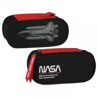 Piórnik saszetka owalna 1zamek czarna. NASA. - Piórniki - miniaturka - grafika 1