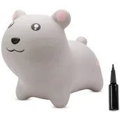 Skoczki dla dzieci - Skoczek Dla Dzieci Do Skakania Z Pompką Chomik Szary - miniaturka - grafika 1