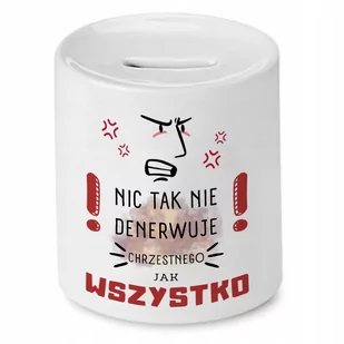 Skarbonka Dla Chrzestnego na Urodziny Prezent z Nadrukiem ze Zdjęciem - Skarbonki Skarbonka Dla Chrzestnego na Urodziny Prezent z Nadrukiem ze Zdjęciem - Skarbonki - miniaturka - grafika 1