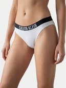 Stroje kąpielowe - Calvin Klein Swimwear Dół od bikini LV00Q61240 Biały - miniaturka - grafika 1